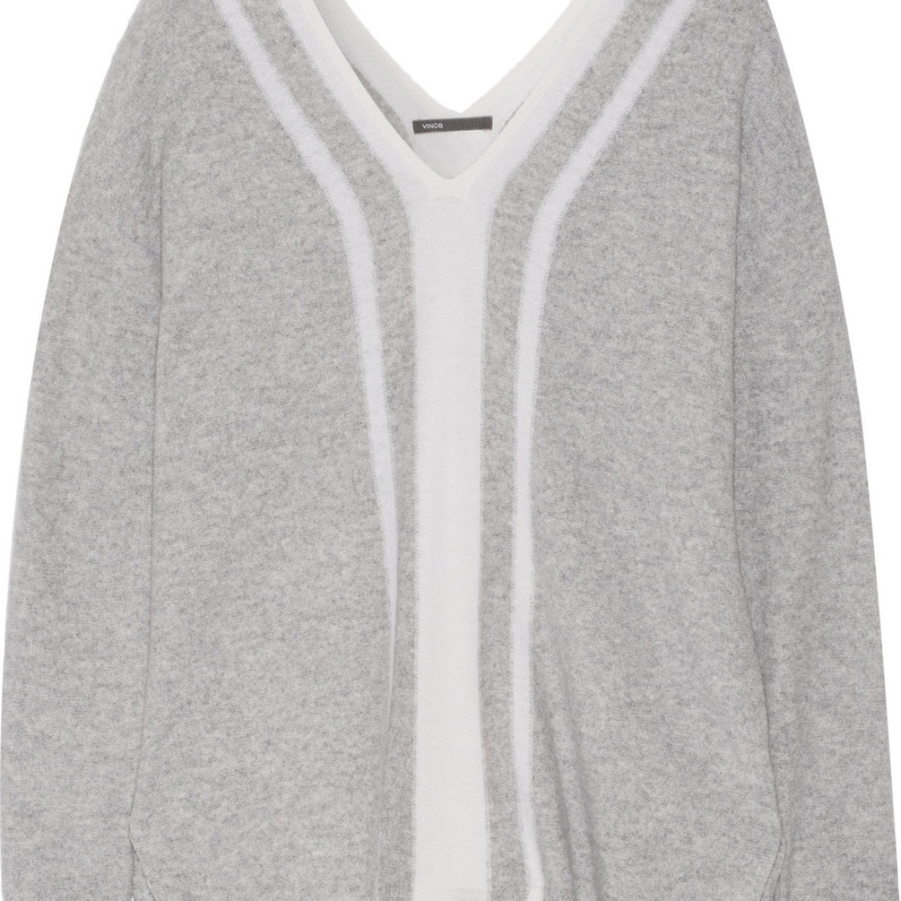 Vince Vertical Stripe Cashmere Sweater (NWOT)